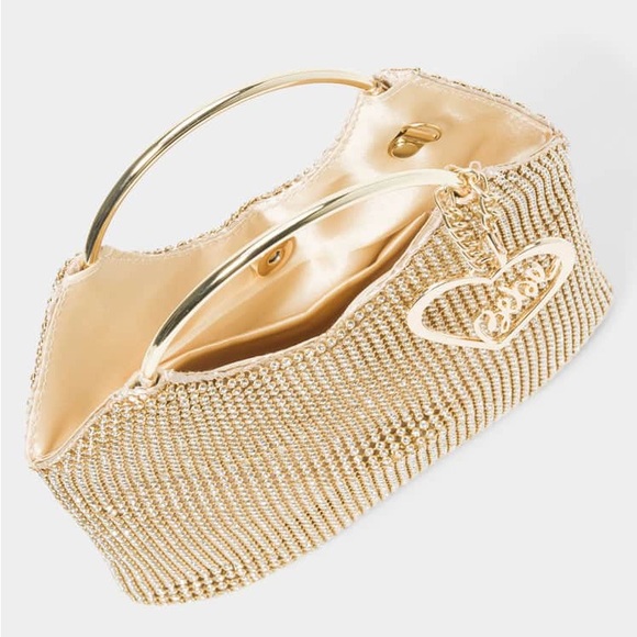 NWT Bebe Alabama Metal Handle Crossbody - Picture 4 of 6